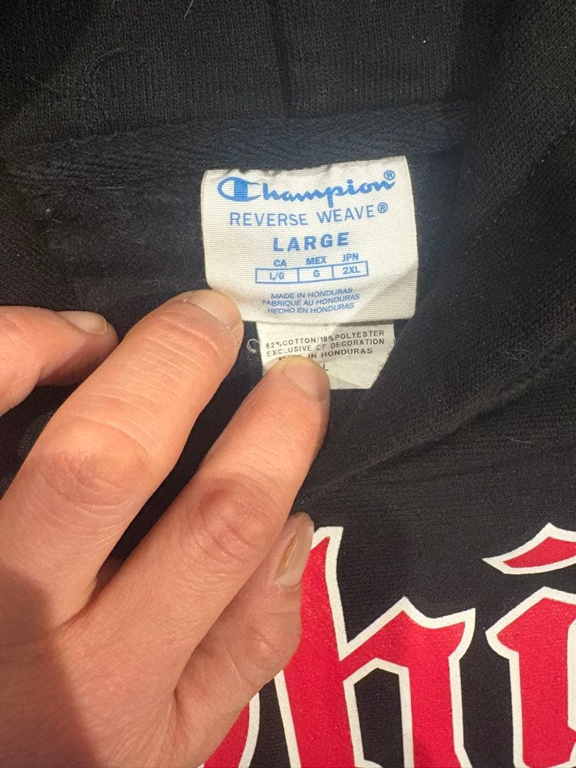 ヒ*ボ様 Champion Ohio State スウェットパーカー Lサイズ