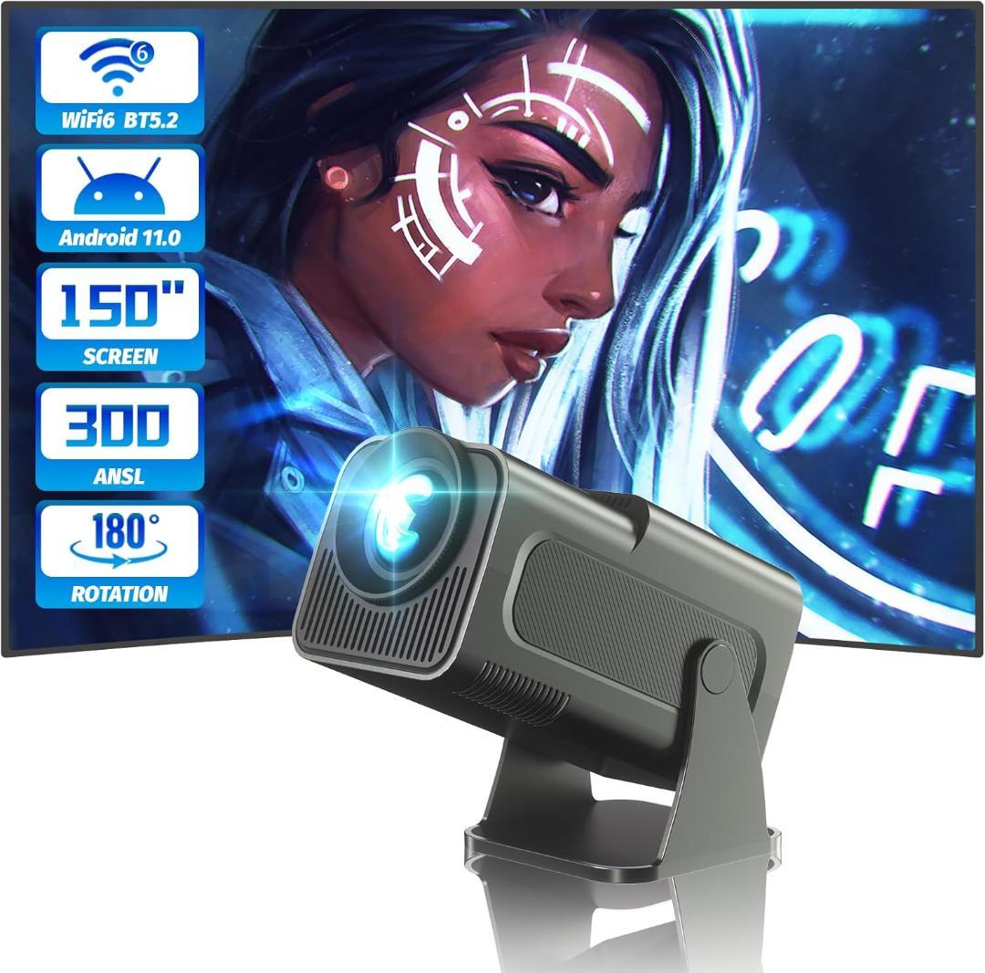 プロジェクター 小型 天井投影 12000LM高輝度 1080P 4K対応