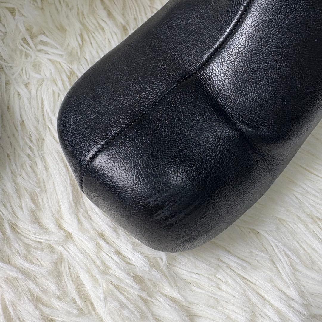 todayful Square Short Boots 38 ブーツ 黒　レザー