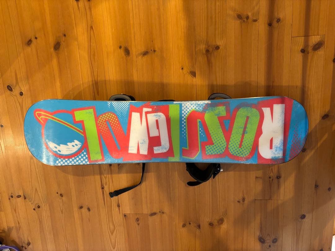 ロシニョールキッズスノーボード ビンディング 、ブーツ 、リーシュコードセット