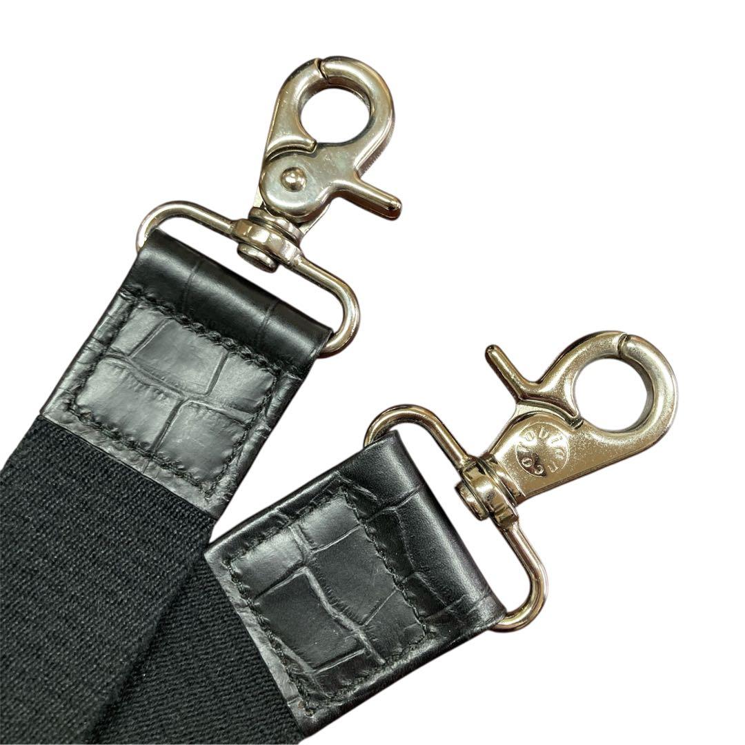 Orobianco オロビアンコ ボストン トートバッグ クロコ押し ブラック