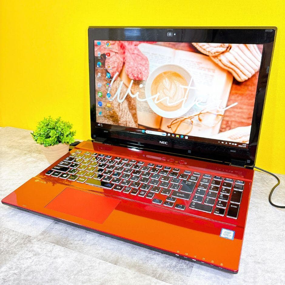 きれいな赤❣ⅰ7✨新品SSD512GB✨ブルーレイ フルHD Win11カメラ付