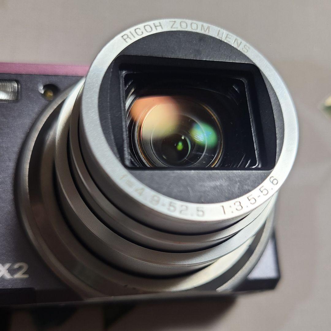 RICOH CX2 コンパクトデジタルカメラ ブラック×ピンク