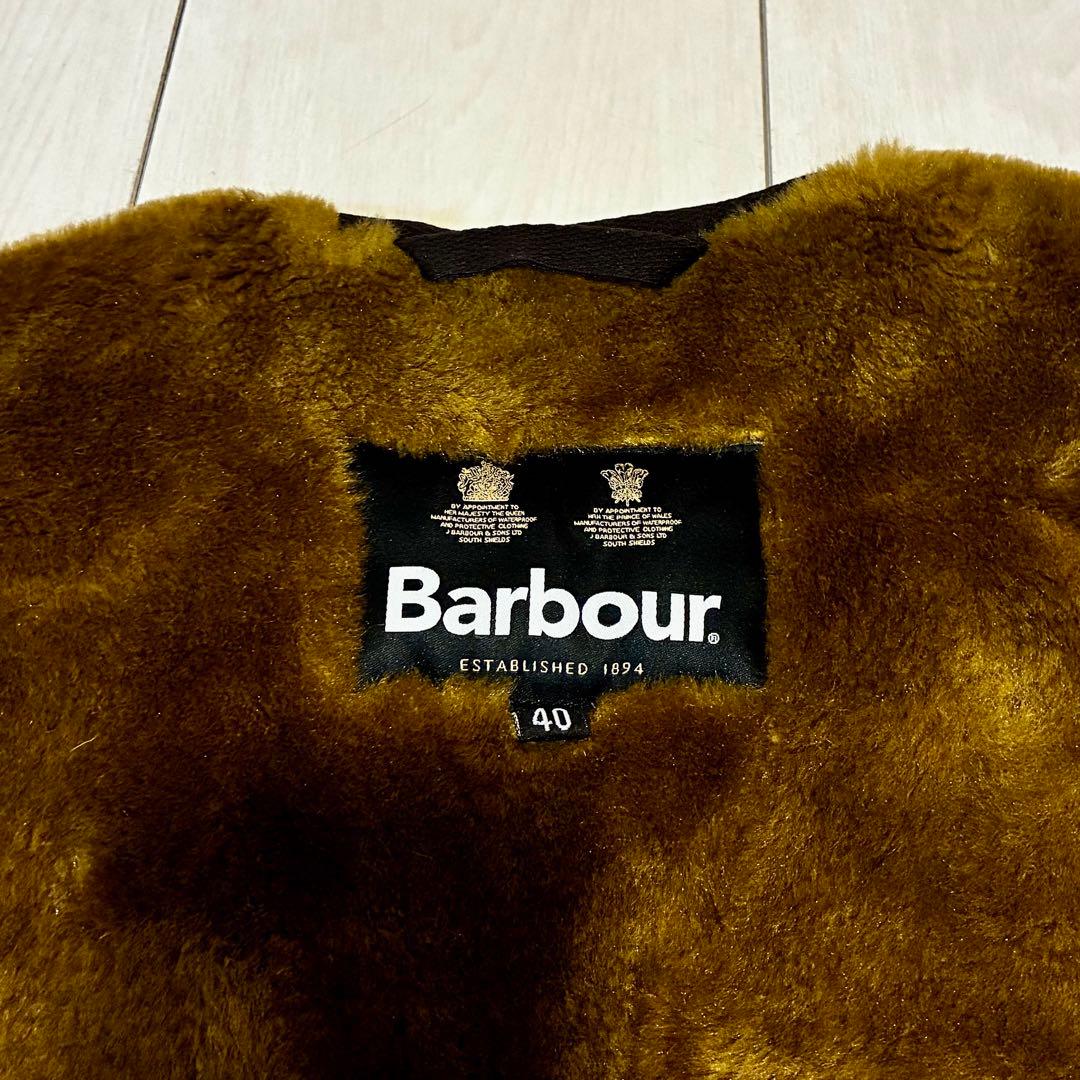 Barbour ブラウン フリース ベスト