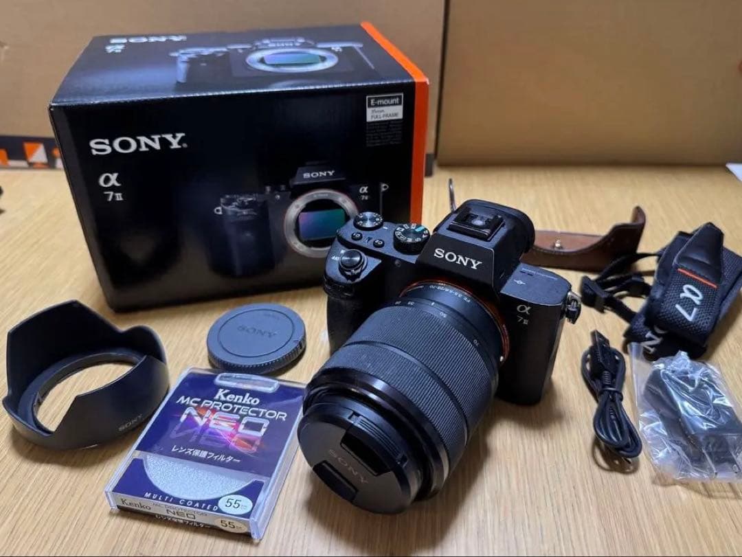 【中古】α7 Ⅱズームレンズキット　バッテリー4個