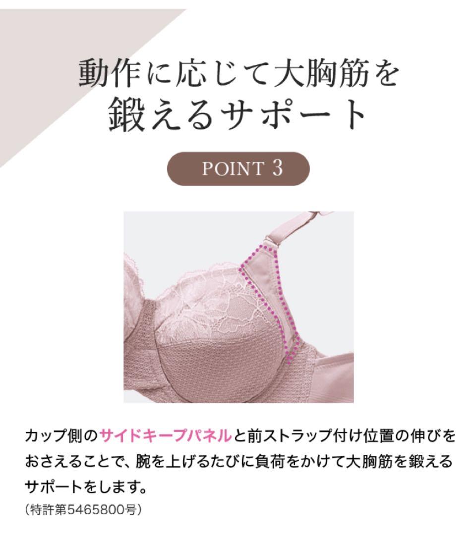 シャルレ＊美意識ブラジャー＊D70＊ネイビー、ピンク定価10560円