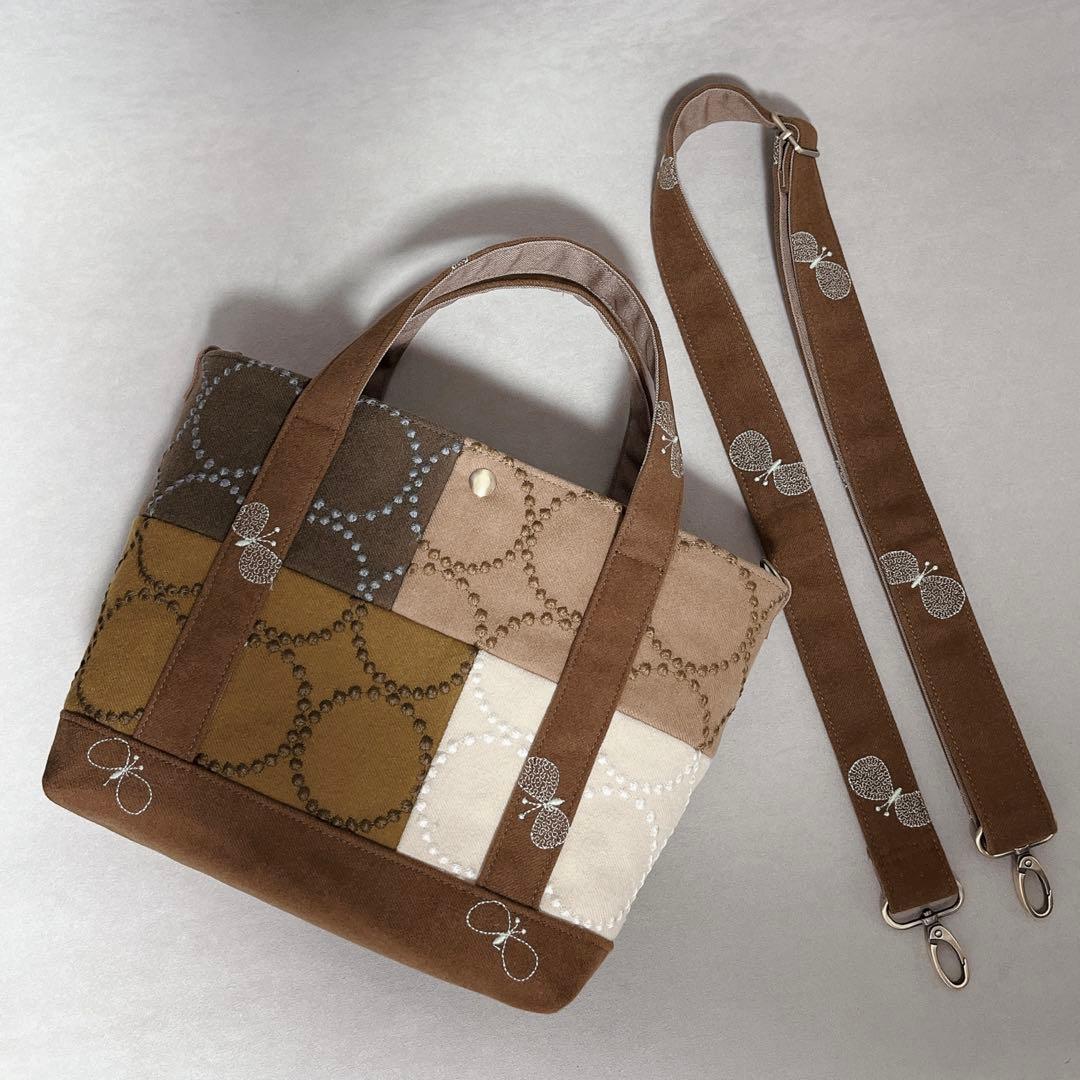 ハンドメイド　ミナペルホネン　dop tambourineピーストート⑅︎◡̈︎*