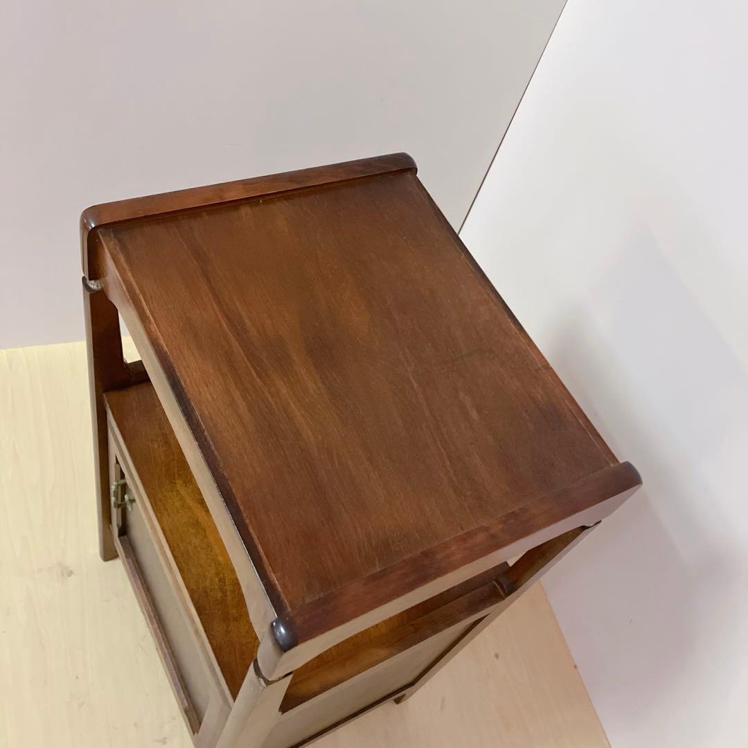 アンティーク　電話台　FAX台 木製　サイドテーブル　コンソールテーブル　飾り棚