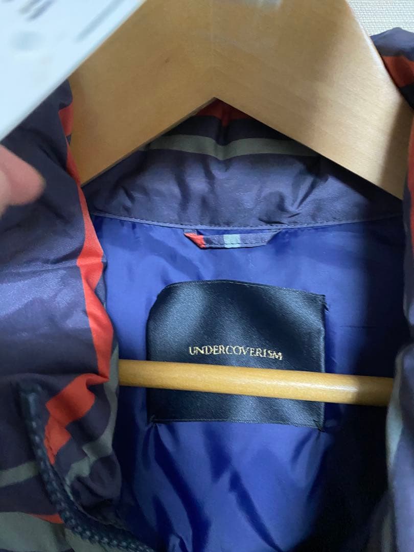 UNDERCOVERISM ネイビー ストライプ ダウンジャケット M