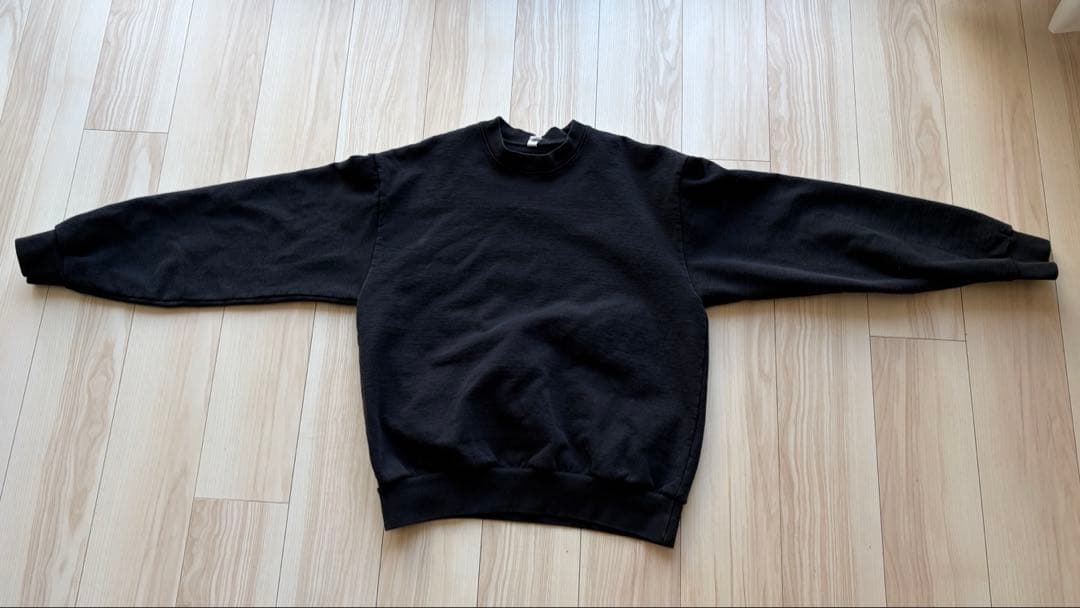 Mロサンゼルスアパレル14オンスヘビーコットンスウェットブラック黒