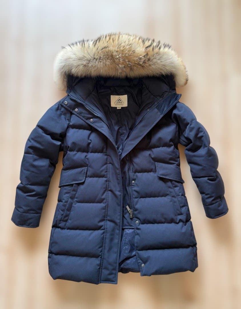 【極美品】PYRENEX GRENOBLE ダウン ネイビー ファー付き