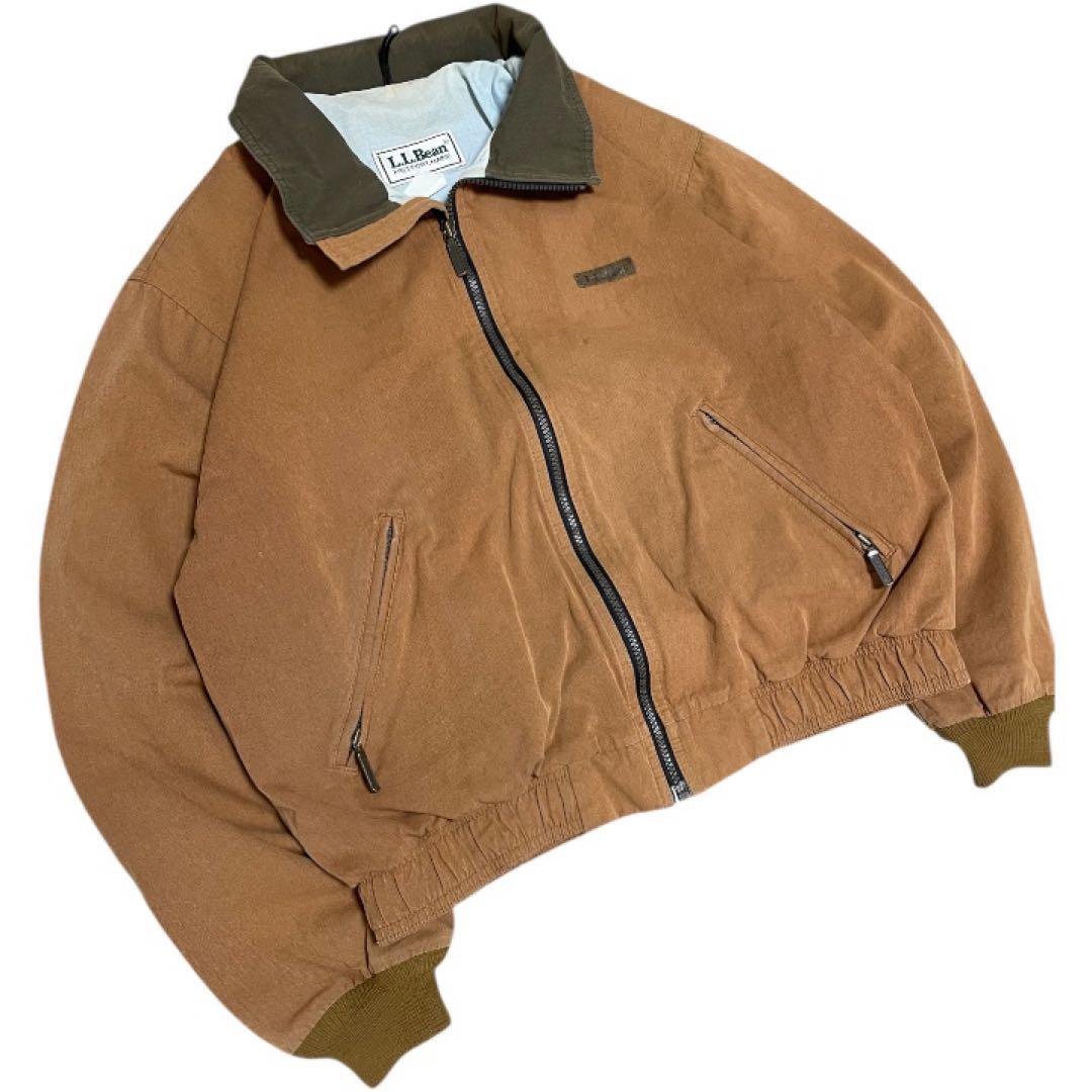 ヴィンテージL.L.Beanダック地スイングトップジャケット短丈USAタグ90s