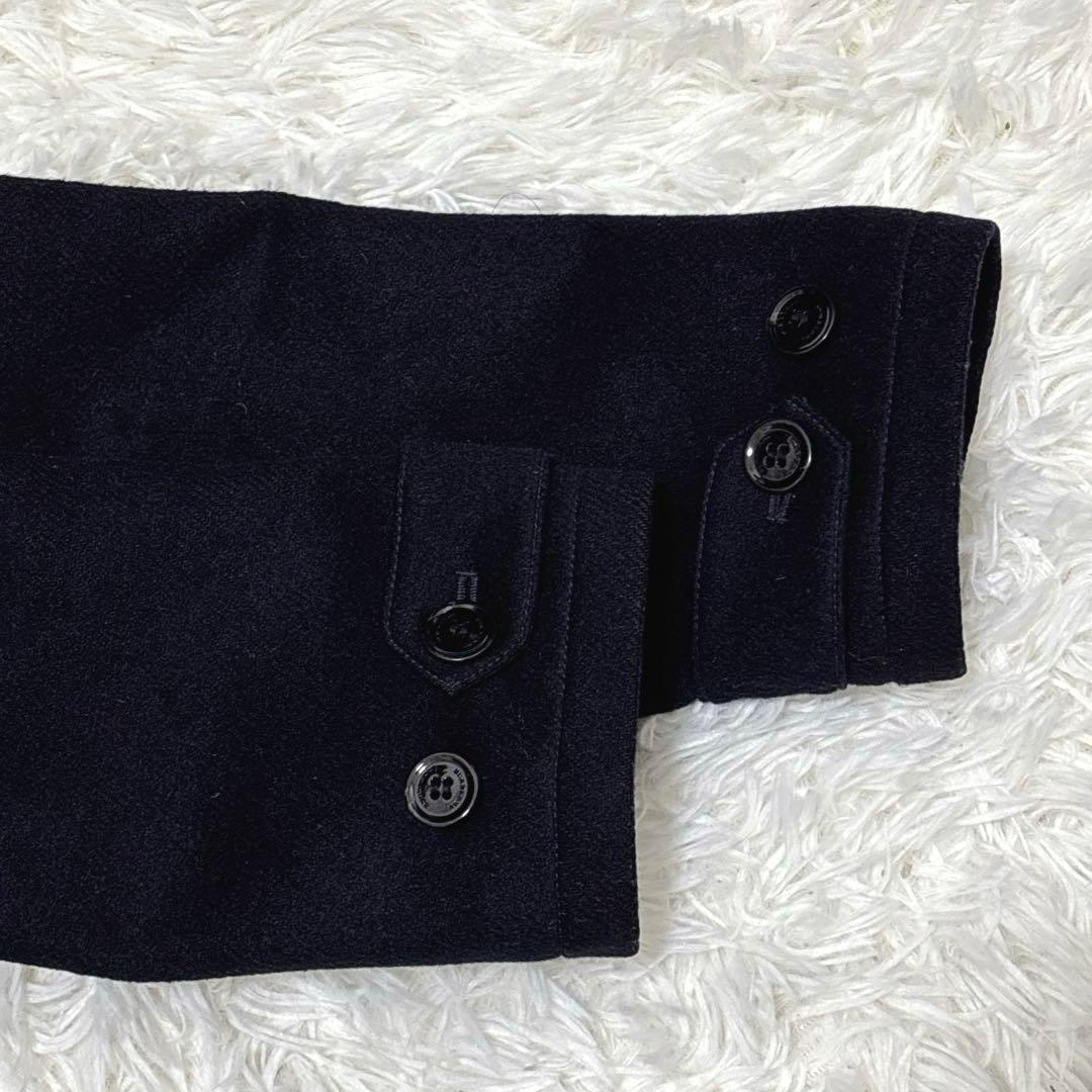 近年タグ☆ ウールダッフルコート　ネイビー　2way　14Y-164