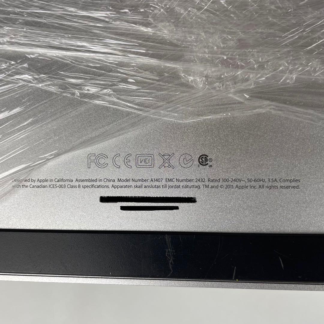 Apple thunderbolt A1407 27インチ アップル モニター