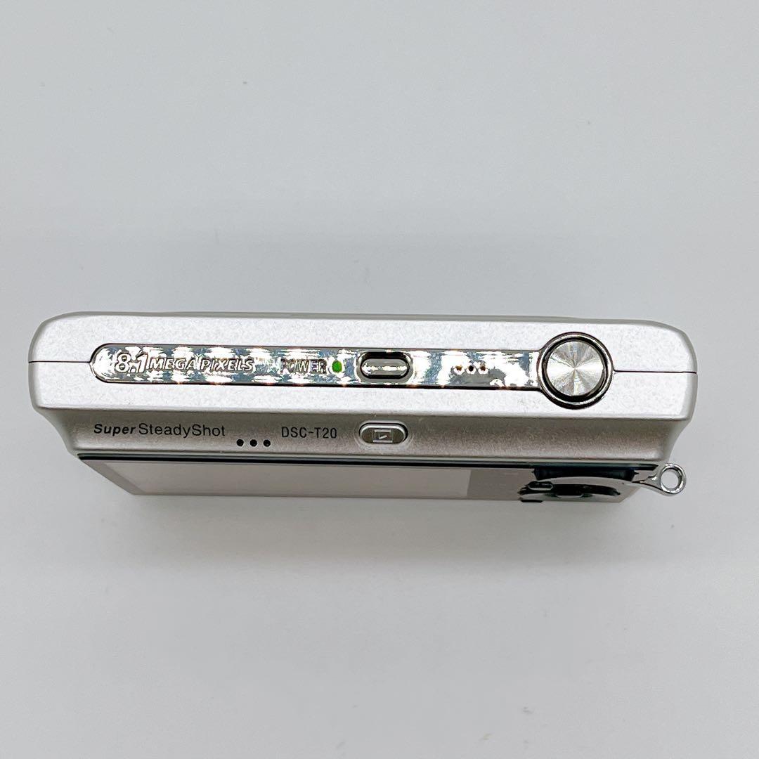 【希少】SONY サイバーショット DSC-T20 シルバー コンデジ オールド