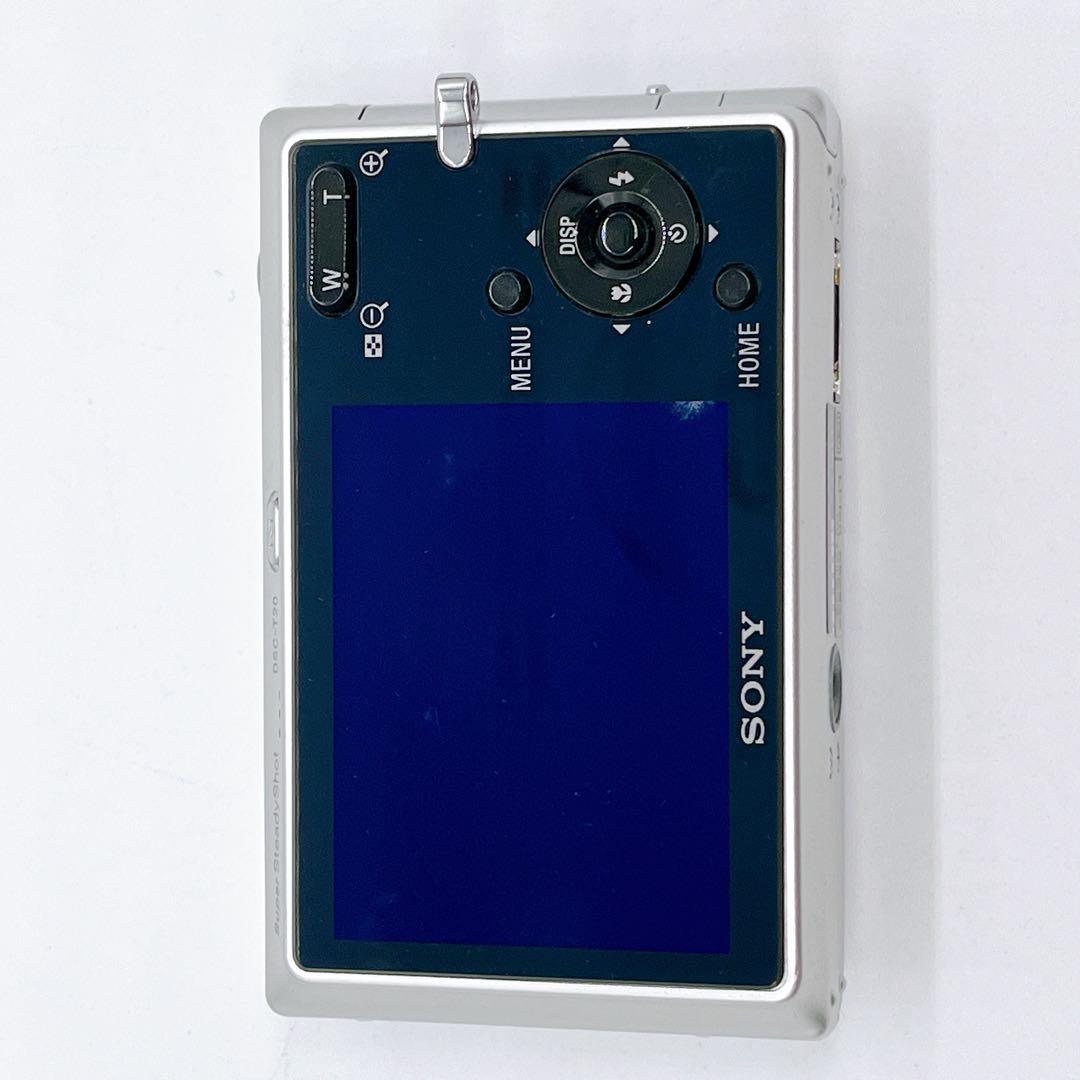 【希少】SONY サイバーショット DSC-T20 シルバー コンデジ オールド