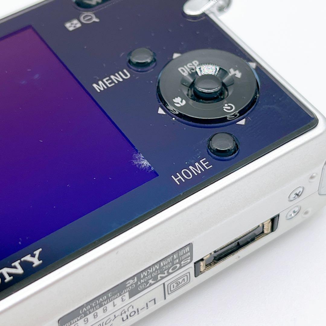 【希少】SONY サイバーショット DSC-T20 シルバー コンデジ オールド