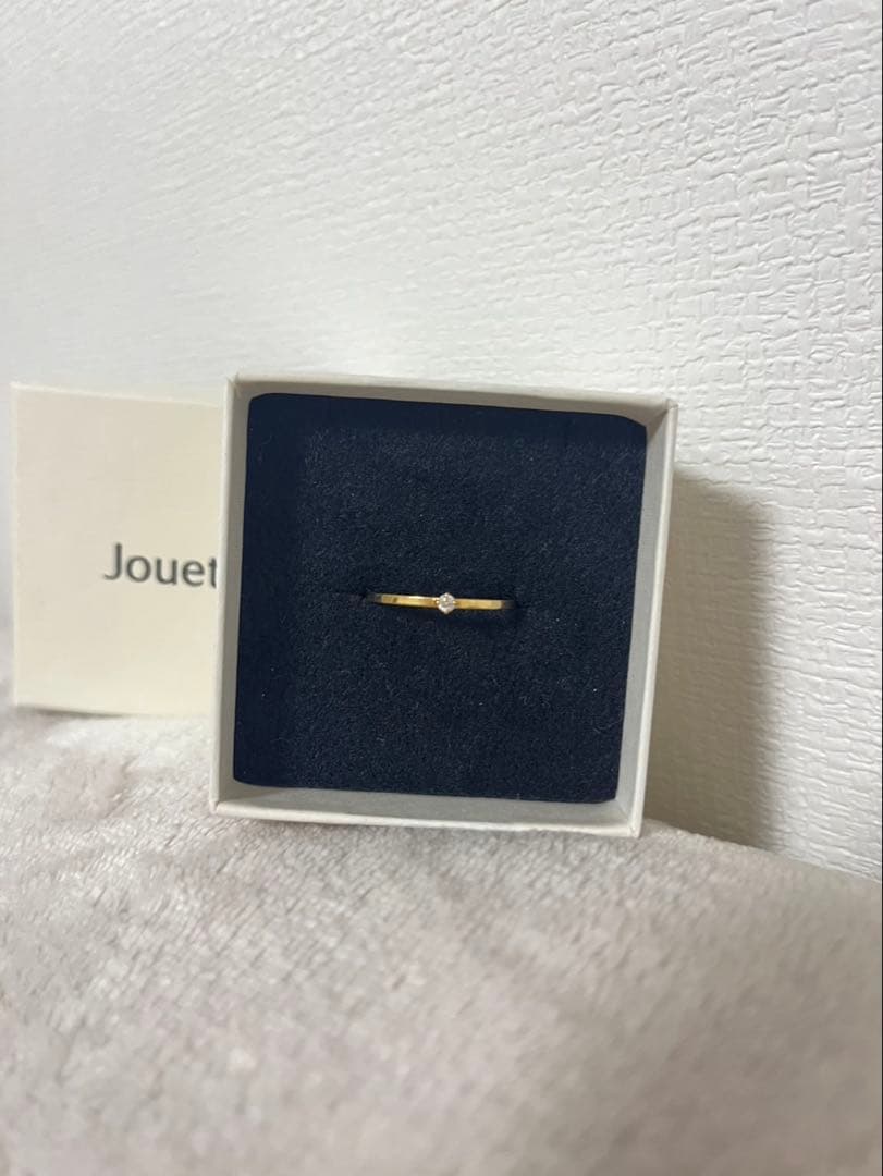 【美品】Jouete ダイヤモンドリング K18 ゴールド 約13号 箱付き