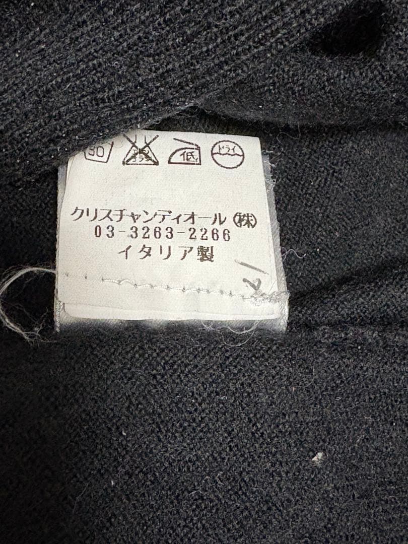 Dior Homme 05AW エディ期 クラッシュニット 爪 XS 黒