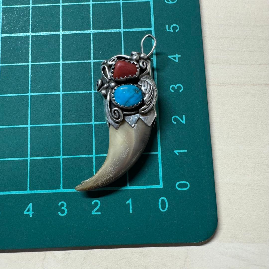 【USA刻印 silver925】ベアクロー ネックレストップ