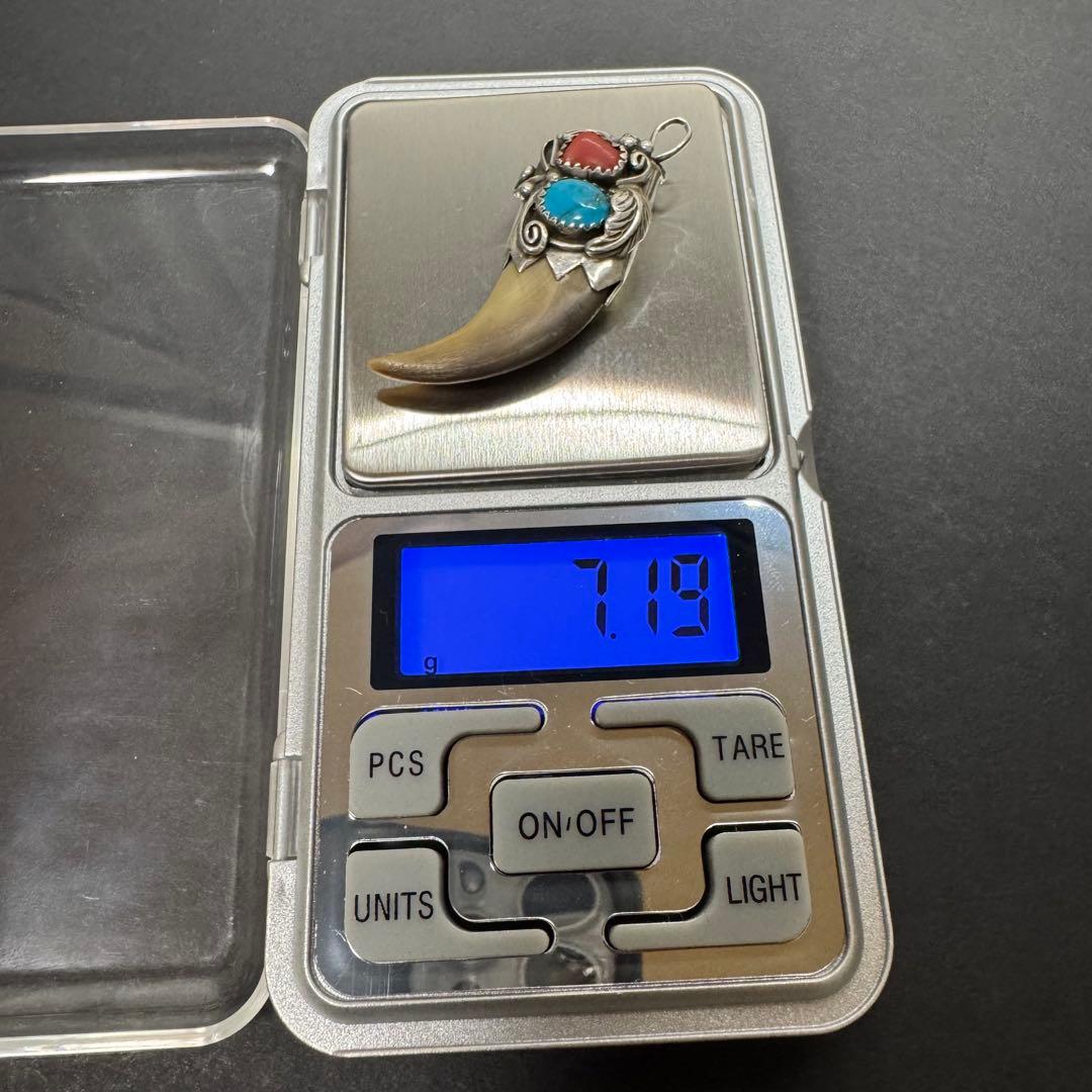 【USA刻印 silver925】ベアクロー ネックレストップ