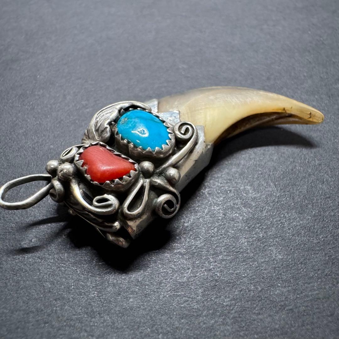 【USA刻印 silver925】ベアクロー ネックレストップ