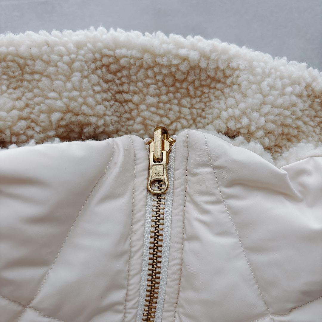 【TAION×UNFILO】リバーシブルボアダウン　クリーム　M