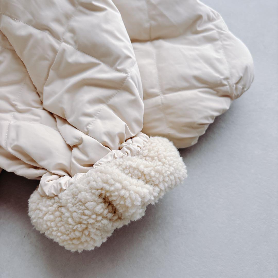 【TAION×UNFILO】リバーシブルボアダウン　クリーム　M