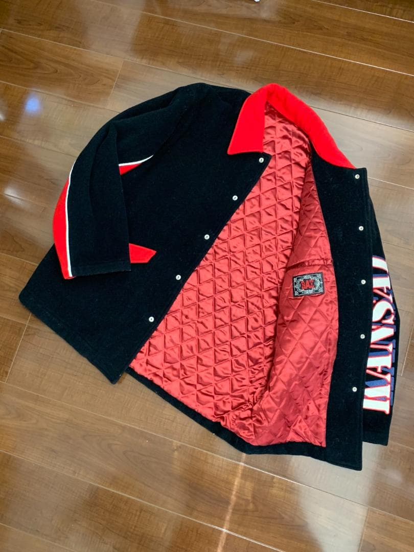 [90s KANSAI MAN] ウールスタジャン ジャケット M3 ブラック