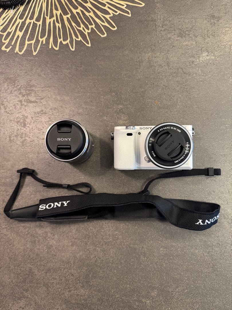 SONY a6000 ホワイト　SEL30M35付き