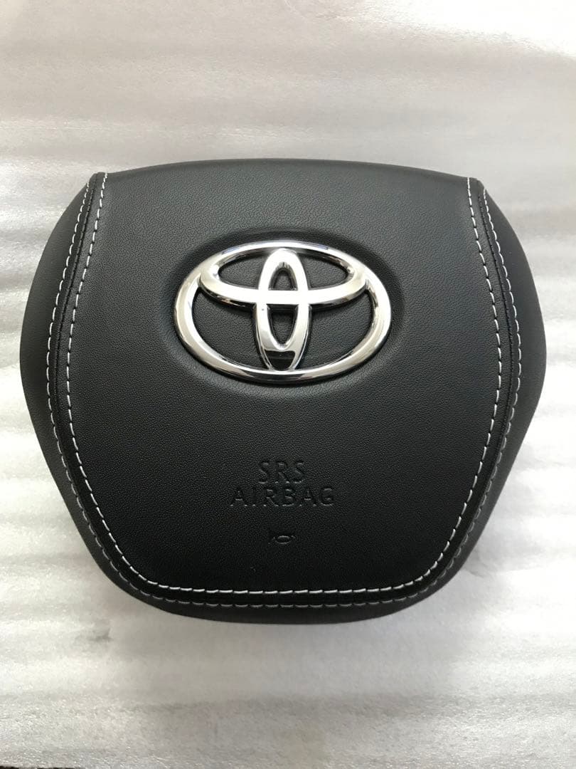 80ハリアー レザー エアバッグカバー シルバーステッチ