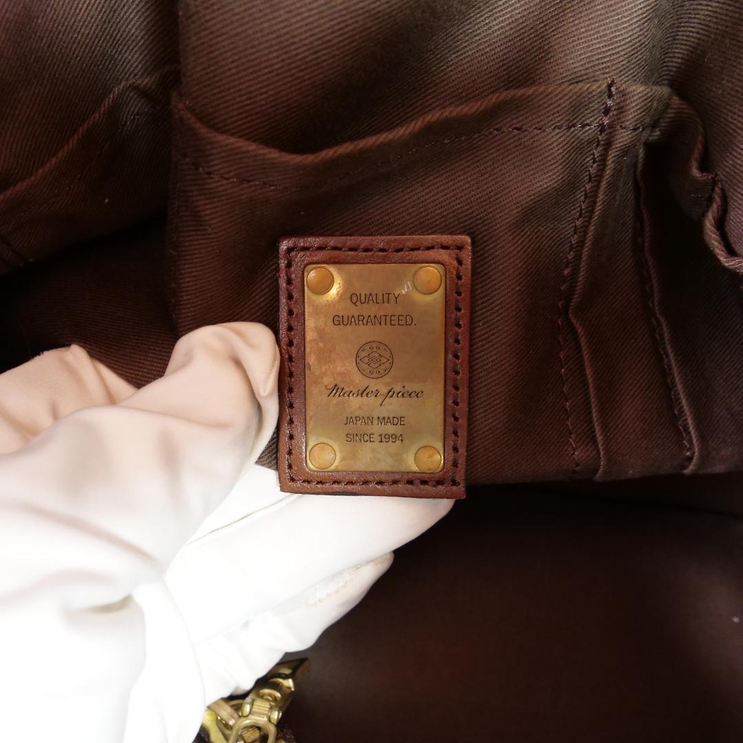 極美品✨マスターピース グロス トートバッグ 迷彩 カモフラ PVC A4可