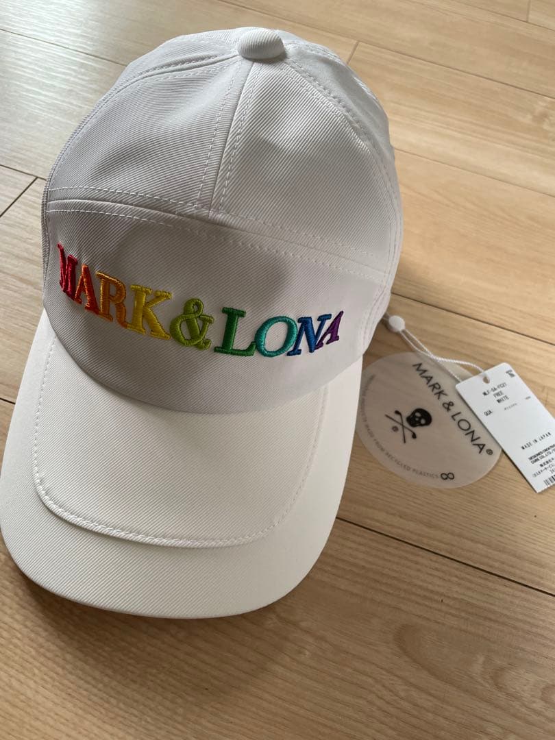 MARK & LONA カラフルロゴキャップ　ホワイト