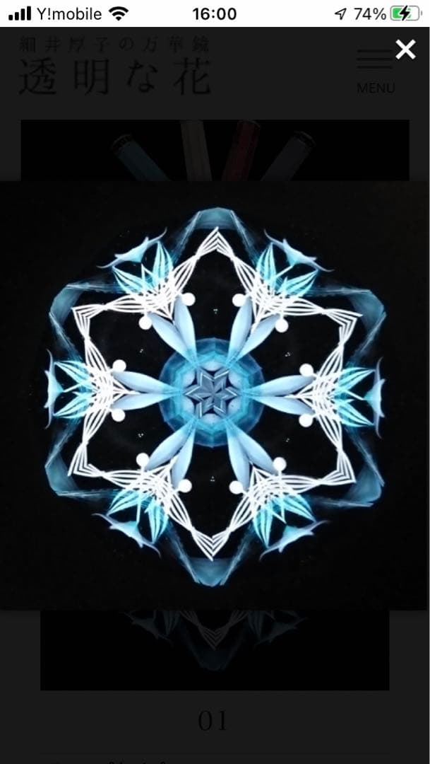 万華鏡　オイルチェンバー　カレイドスコープ　細井厚子　quiet