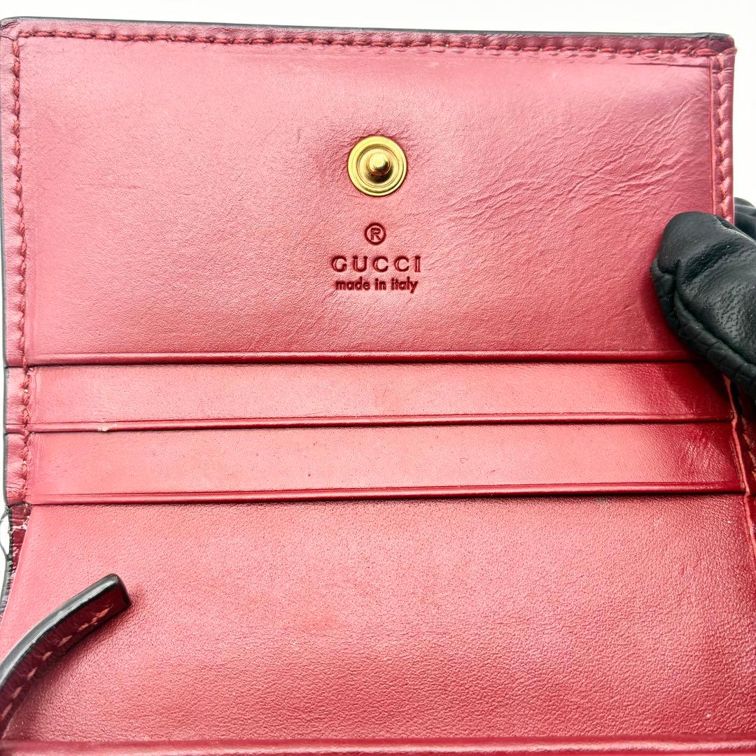 グッチ GGスプリーム 折り財布 さくらんぼ インターロッキング　チェリー