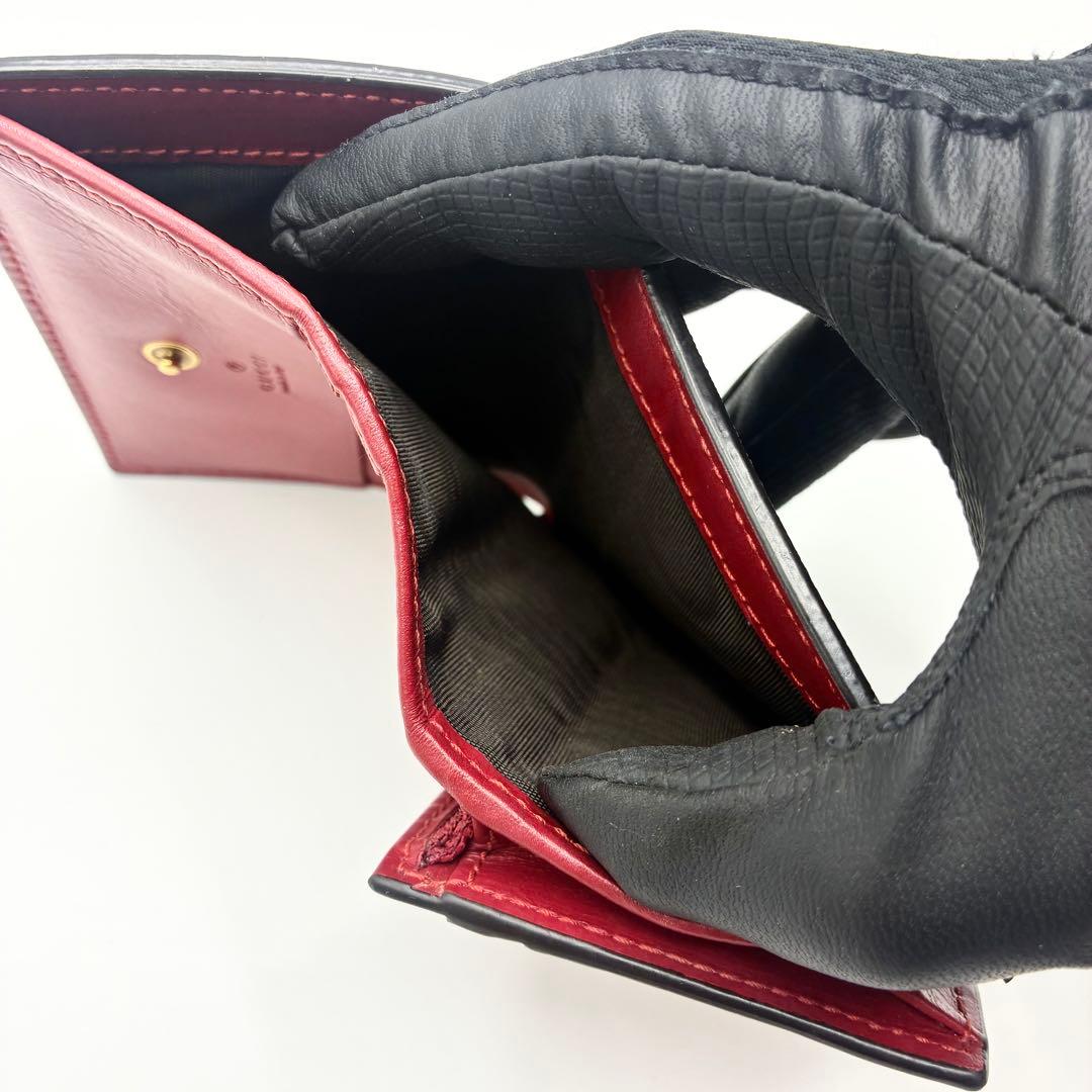 グッチ GGスプリーム 折り財布 さくらんぼ インターロッキング　チェリー