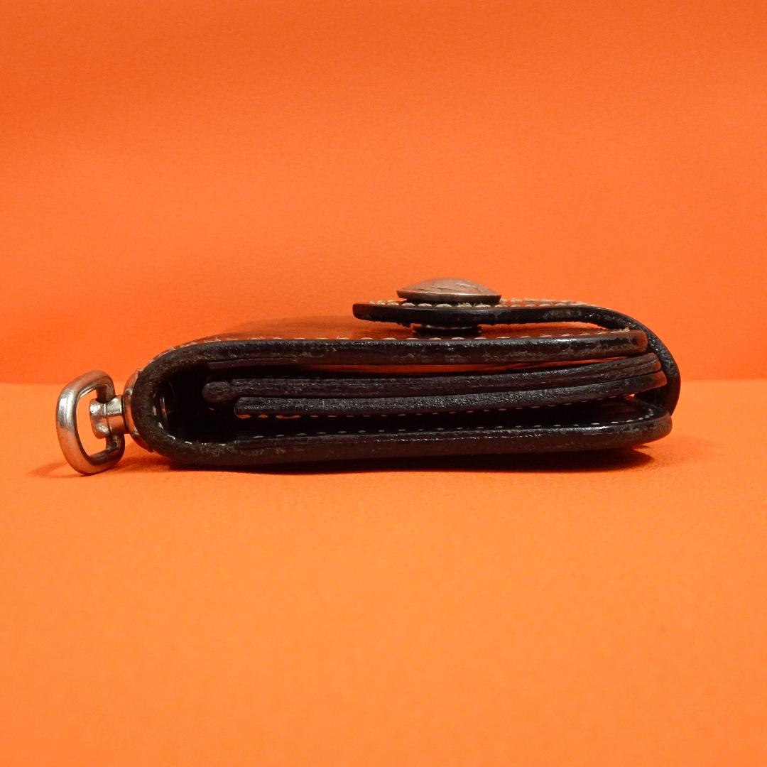 KC's レザーロングウォレット ブラック コンチョ 日本製