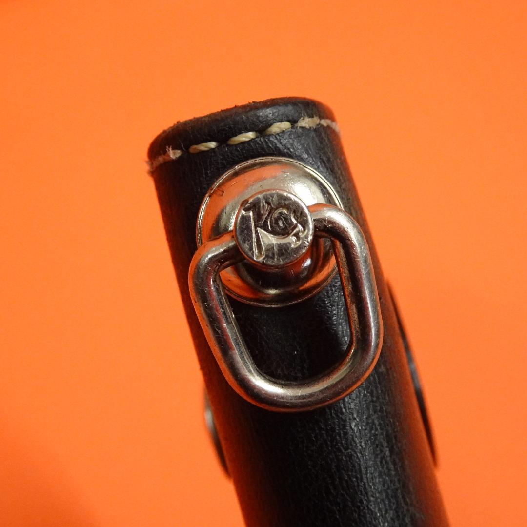 KC's レザーロングウォレット ブラック コンチョ 日本製