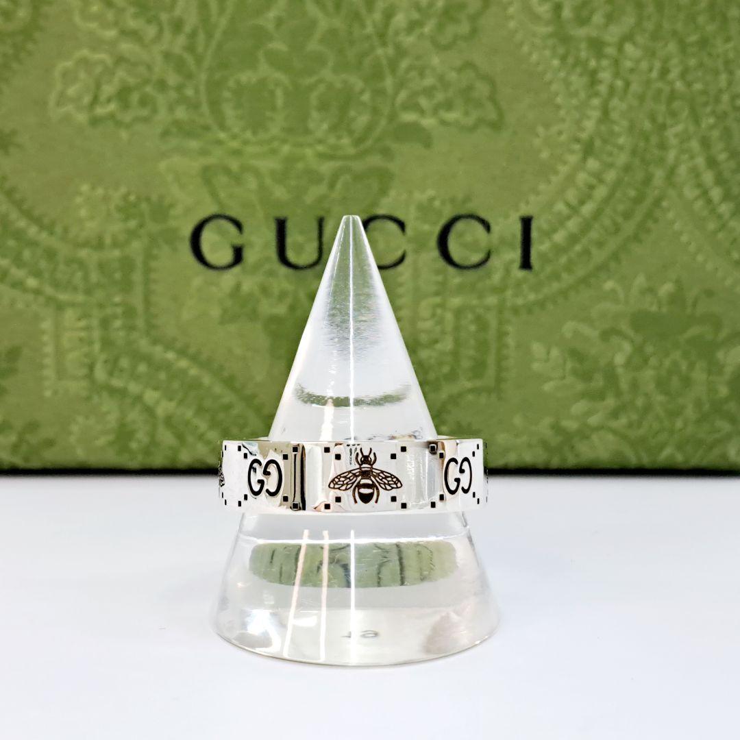 GUCCI　GGビー リング ハチ ロゴ SV925 シルバー