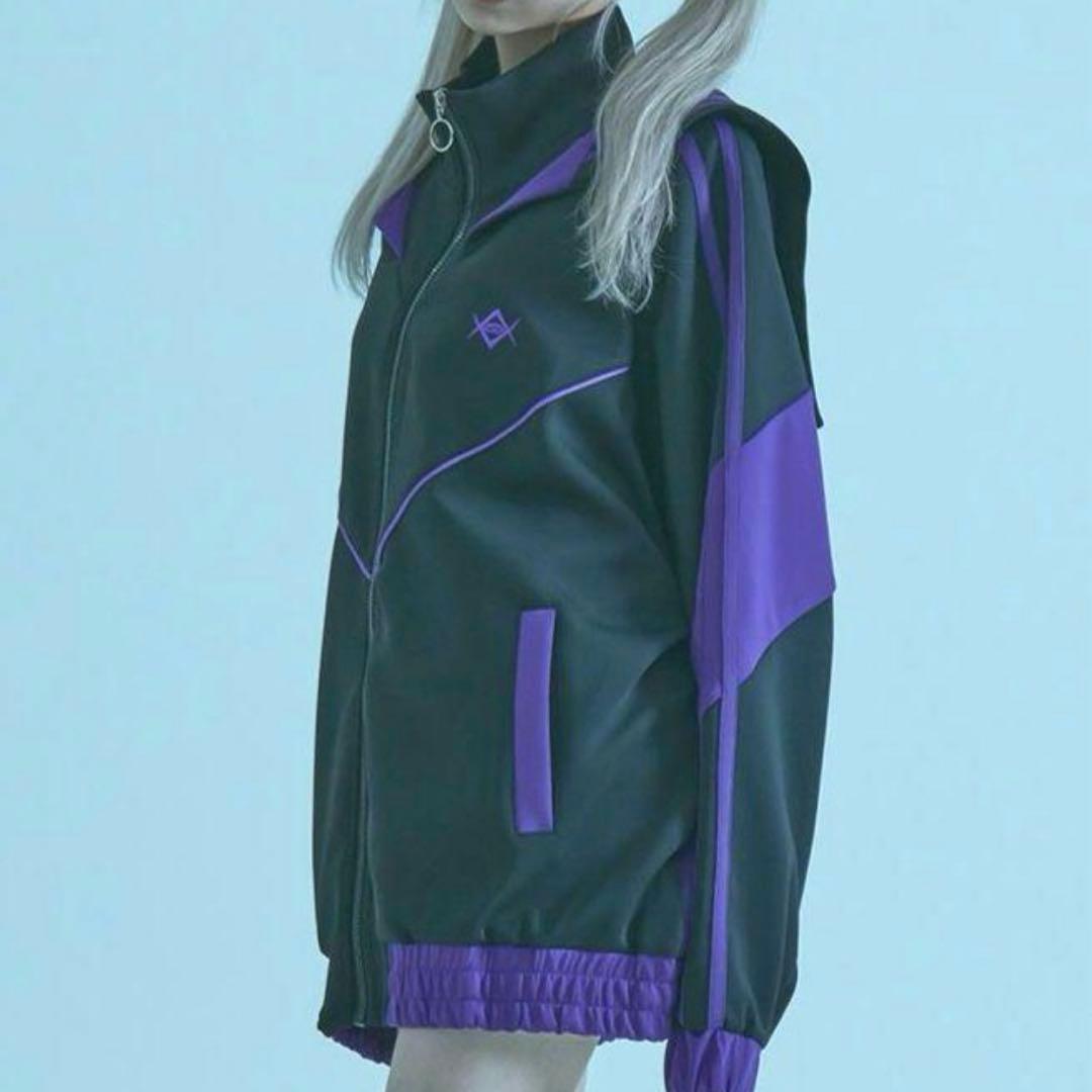 美品✨レフレム BIG切り替えセーラーカラージャージ パープル