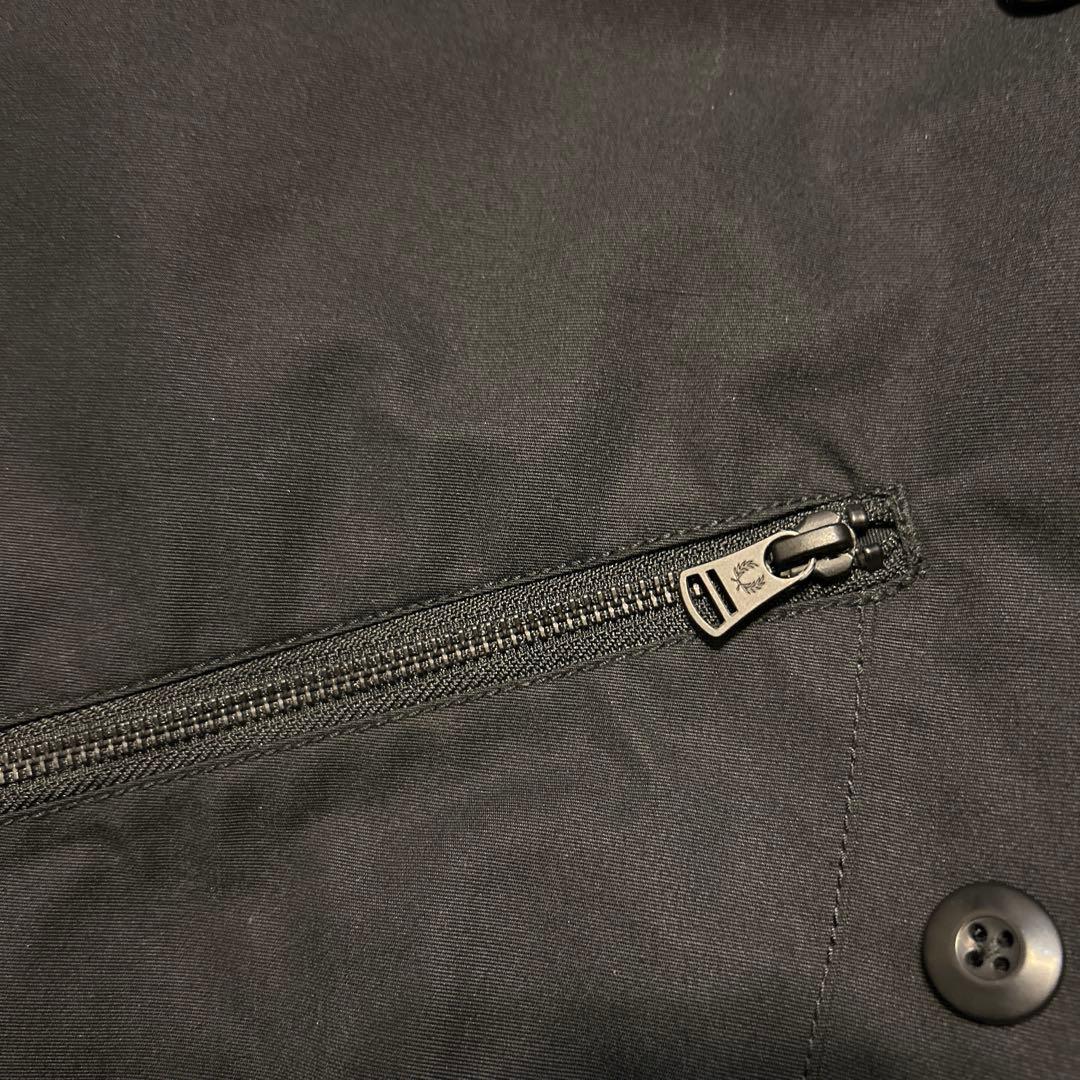 専用‼️FRED PERRY フリースボア ブラック ジャケット M デッキ