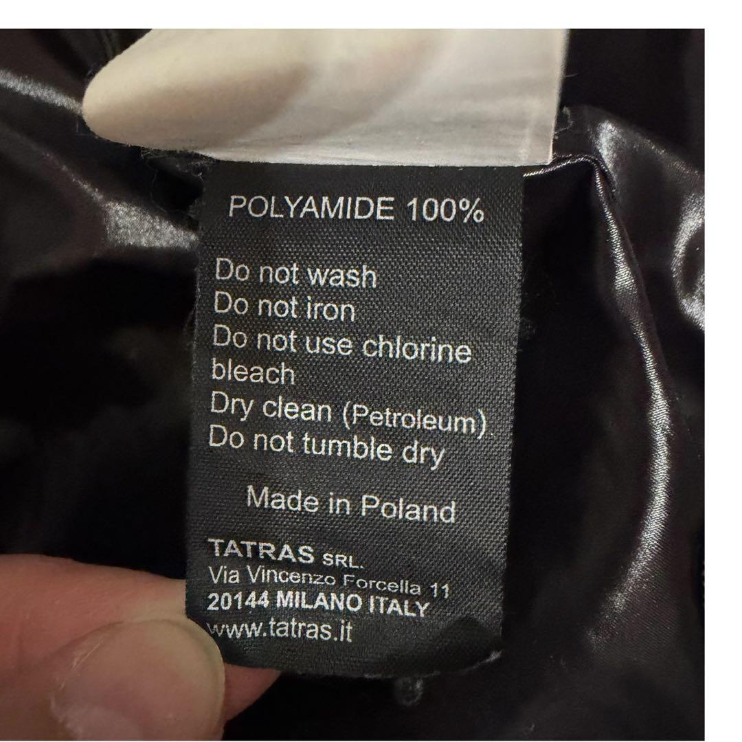 TATRAS タトラス フード ダウンジャケット ブラック レディース 光沢 黒