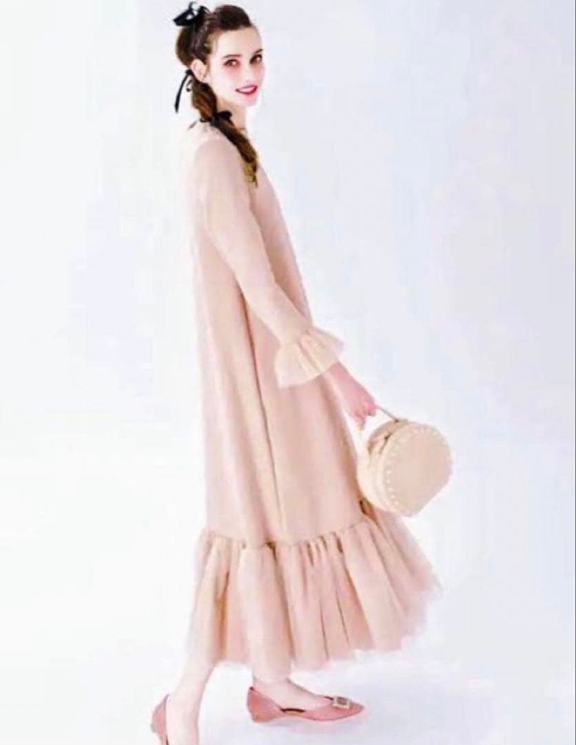 tsurubymarikooikawa suger ベージュピンク ワンピース