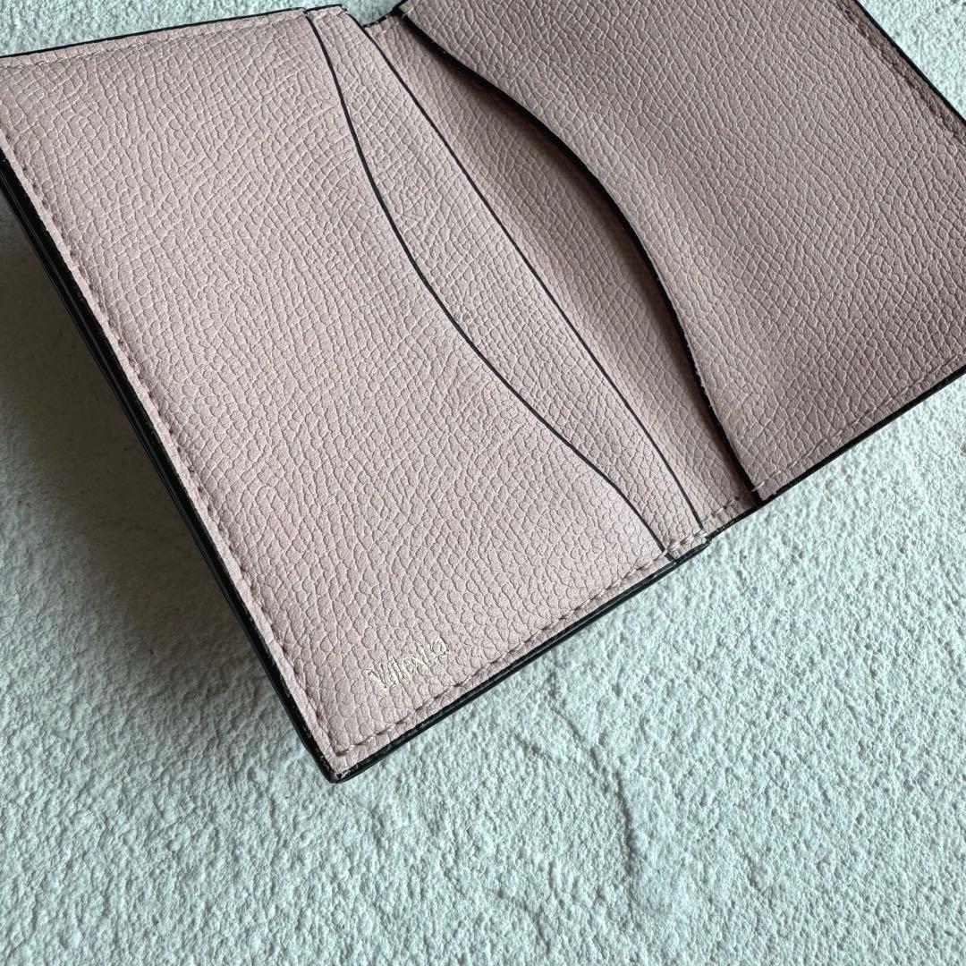 valextraヴァレクストラ 名刺ケース カードケース 財布 チークピンク