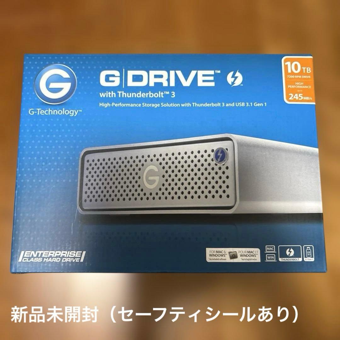 外付けハードディスク・ドライブ G-Technology 10TB G-DRIVE Thunderbolt 3