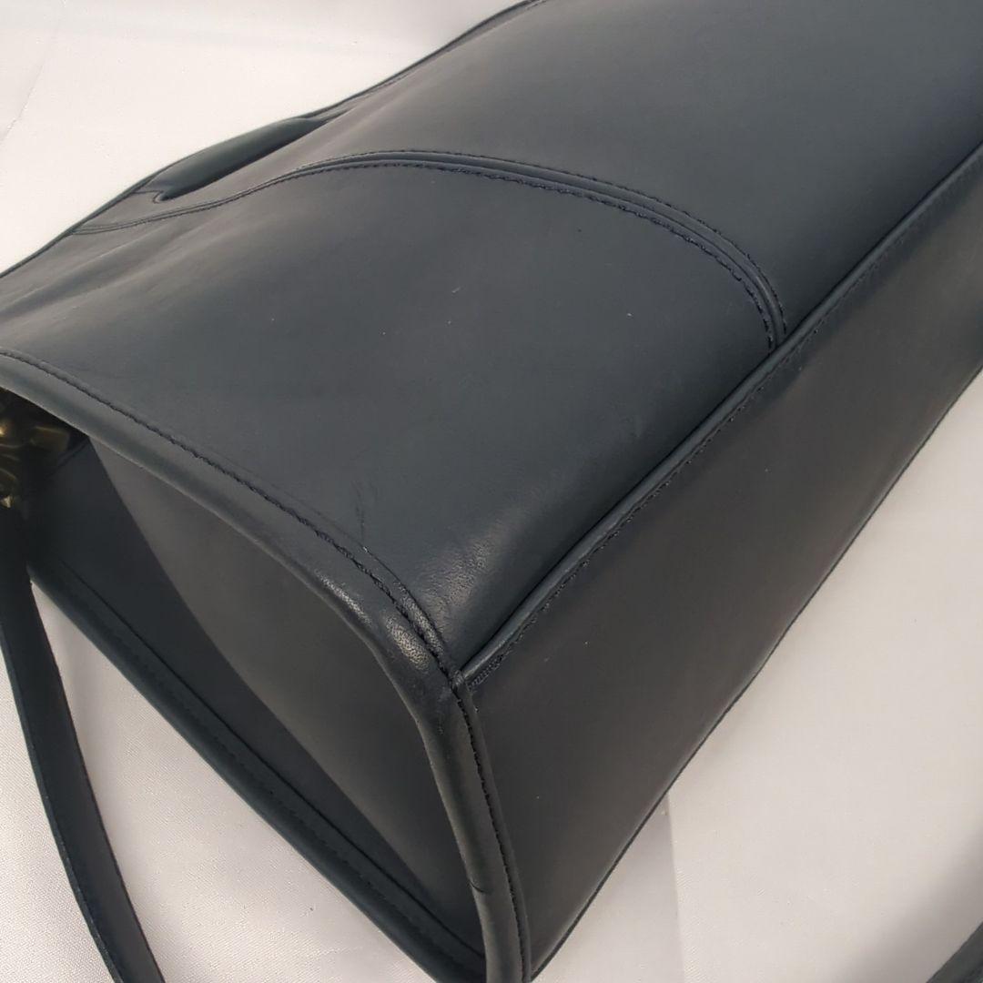 【希少】OLD COACH オール レザー ショルダー ビジネス ハンドバッグ