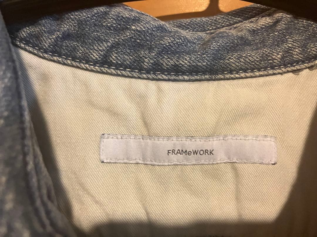 新品タグ付き　FRAMeWORK フレームワーク　デニムプルオーバーシャツ