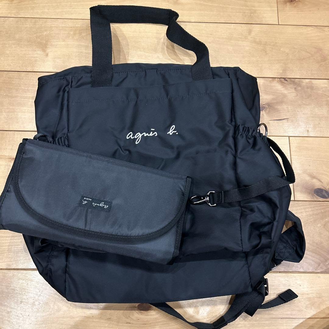 agnes b.2WAYマザーズバッグ おむつ換えマット付き
