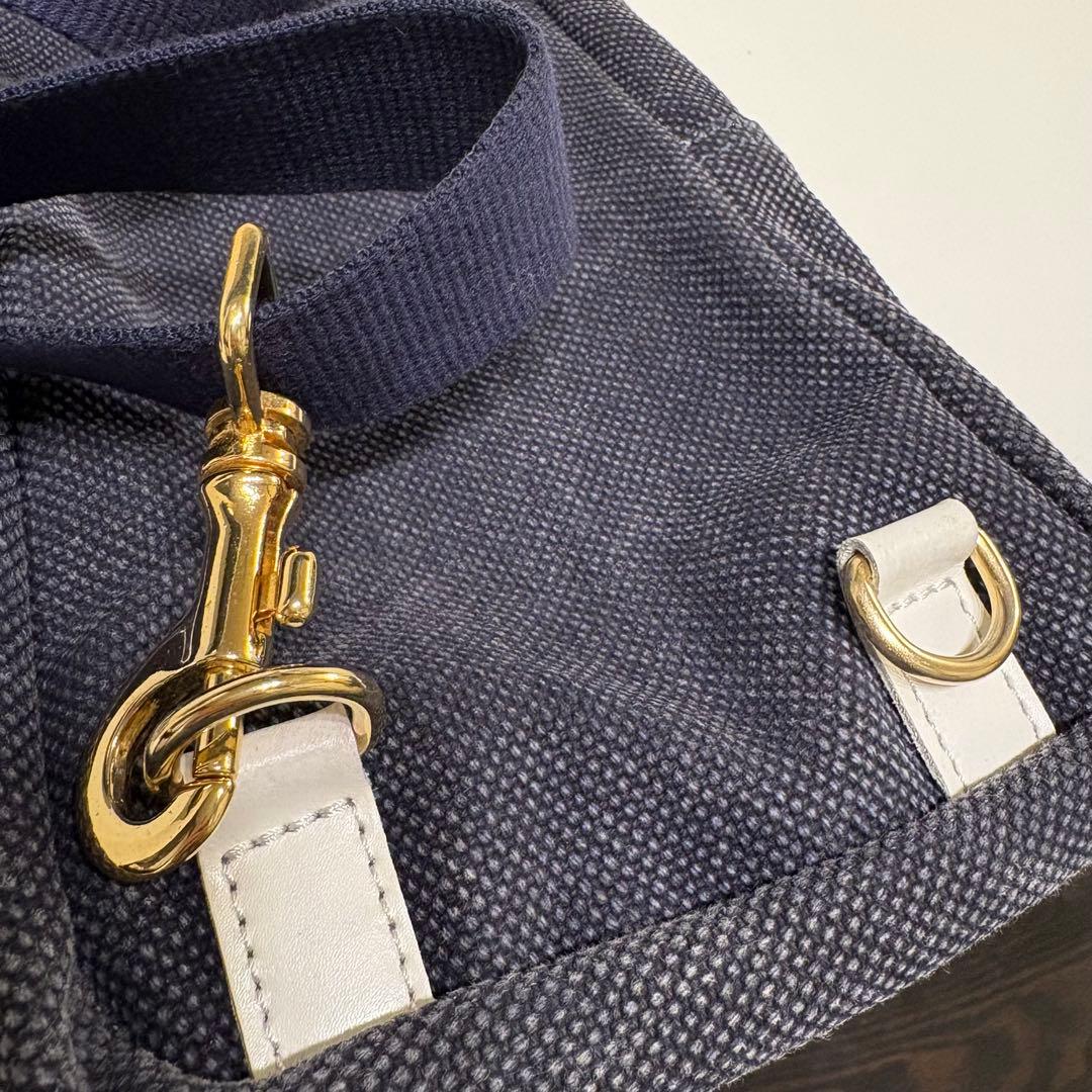 muta MARINE × bonfanti ボディバッグ キャンパス　ネイビー