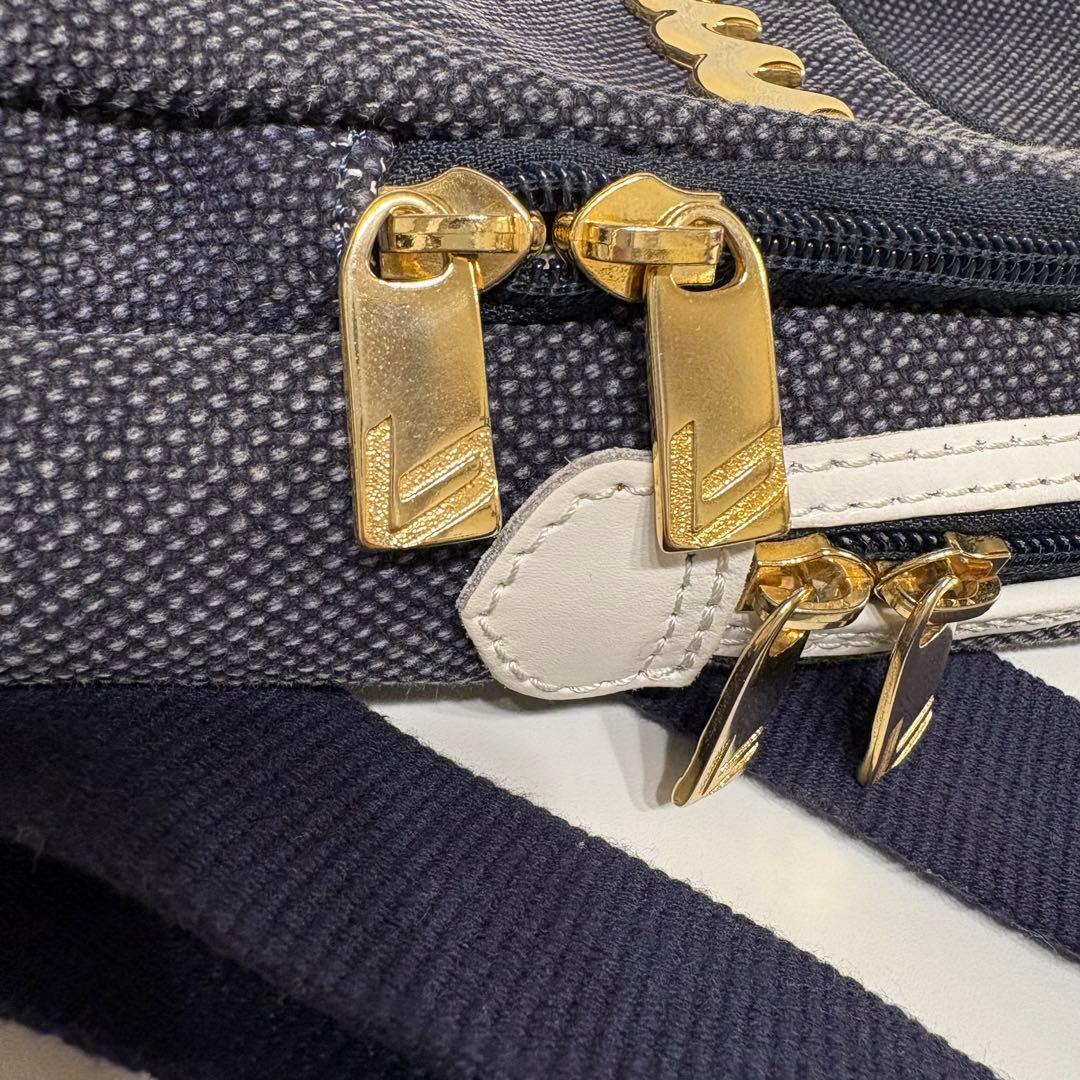 muta MARINE × bonfanti ボディバッグ キャンパス　ネイビー